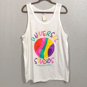 Universal‎ Studios Hollywood NWT Vintage Bright Screen Print Tank Top